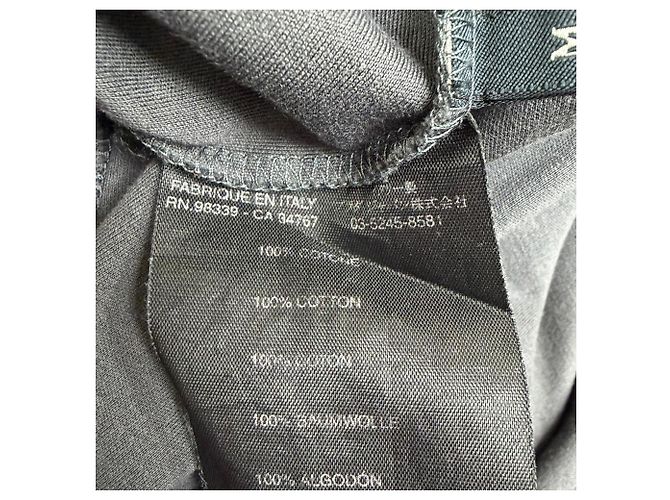 Camicia a maniche lunghe con bottoni Prada in cotone grigio - vista 5
