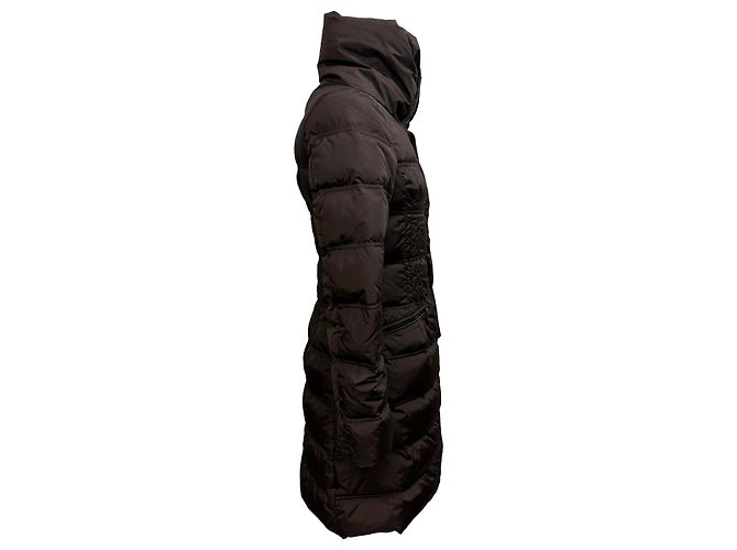 Abrigo Puffer Vos de Moncler con Bolsillos en Poliamida Marrón Castaño Roja - vista 2