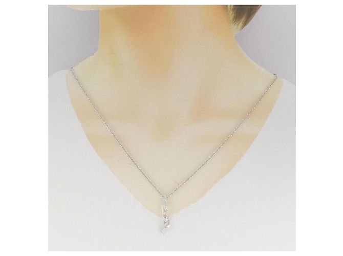 Autre Marque Collana in diamante in oro bianco Au750 Argento - vista 6