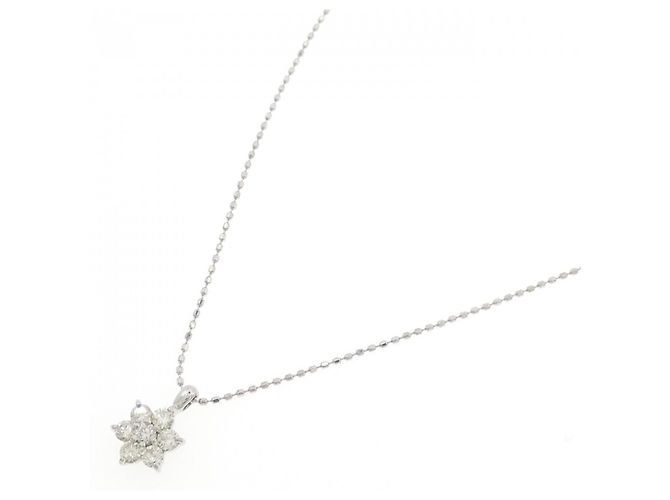 Autre Marque Collar de diamante en oro blanco Au750 Plata - vista 2