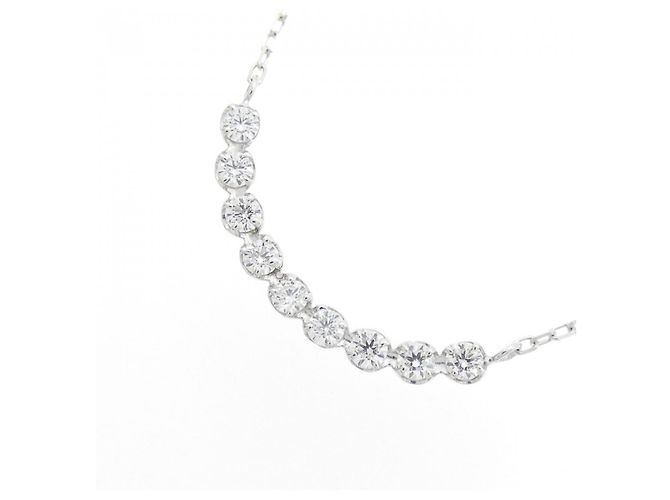 Autre Marque Collana con diamanti Au750 Argento - vista 3
