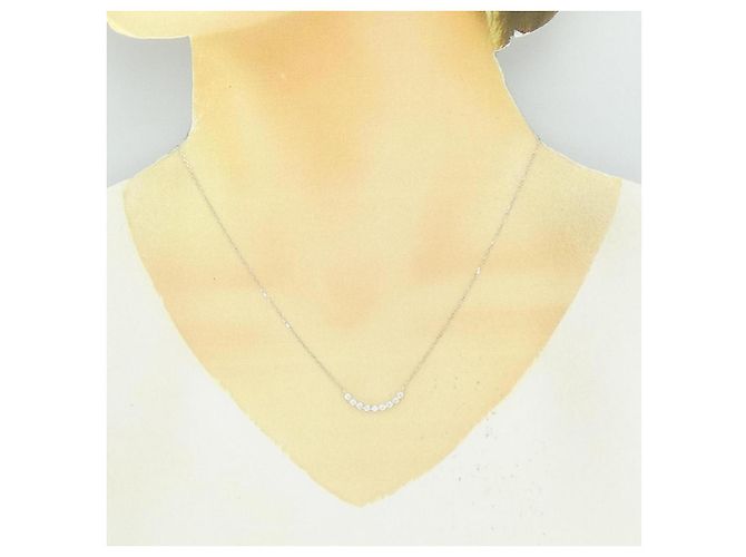 Autre Marque Collana con diamanti Au750 Argento - vista 6