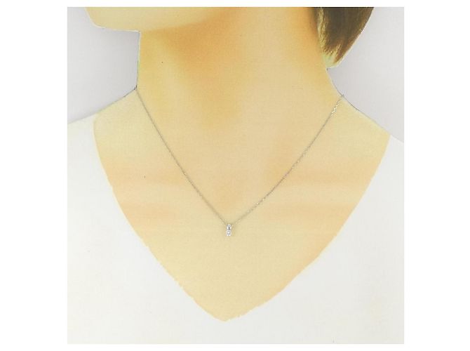 Autre Marque Collana in diamante Pt850 Argento - vista 6