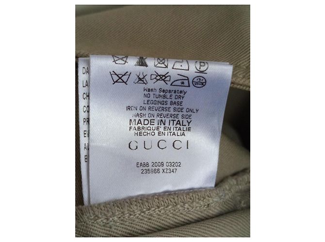 Jeans Gucci Beige in Cotone - vista 13
