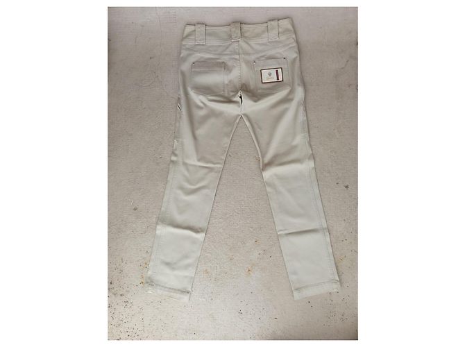 Jeans Gucci Beige in Cotone - vista 5