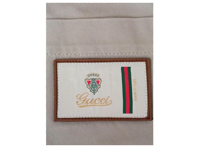 Jeans Gucci Beige in Cotone - vista 8