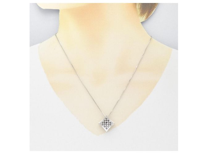 Autre Marque Collana in diamante in oro bianco Au750 Argento - vista 6