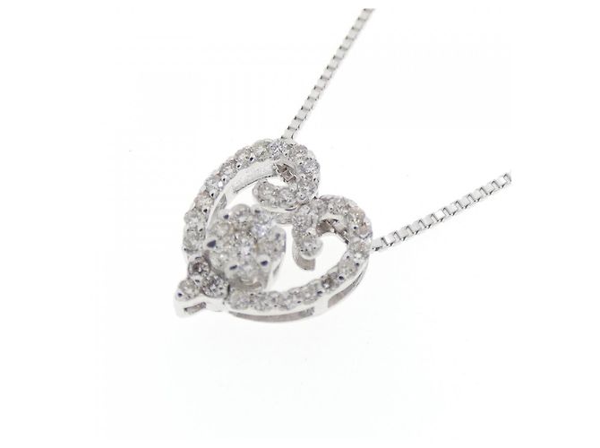 Autre Marque Collana in diamante in oro bianco Au750 Argento - vista 3