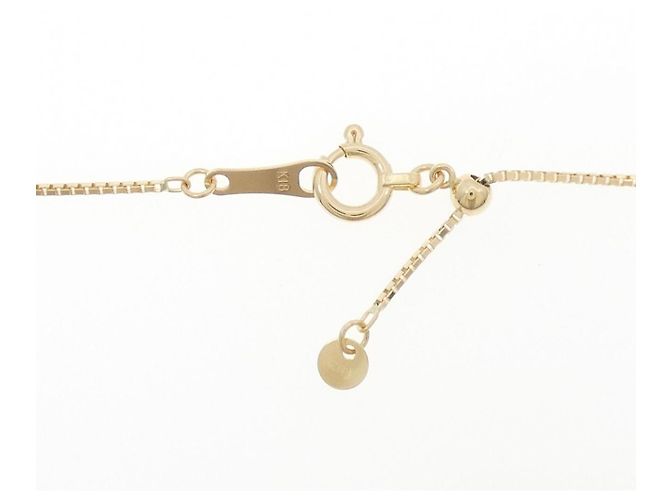 Autre Marque Au750 Granat-Diamant-Halskette Golden - Ansicht 5
