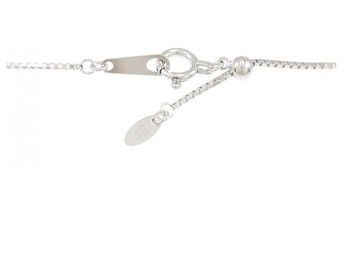 Autre Marque Collana in perle d'acqua dolce con croce in oro bianco Au750 e fiore in rubino Argento - vista 5