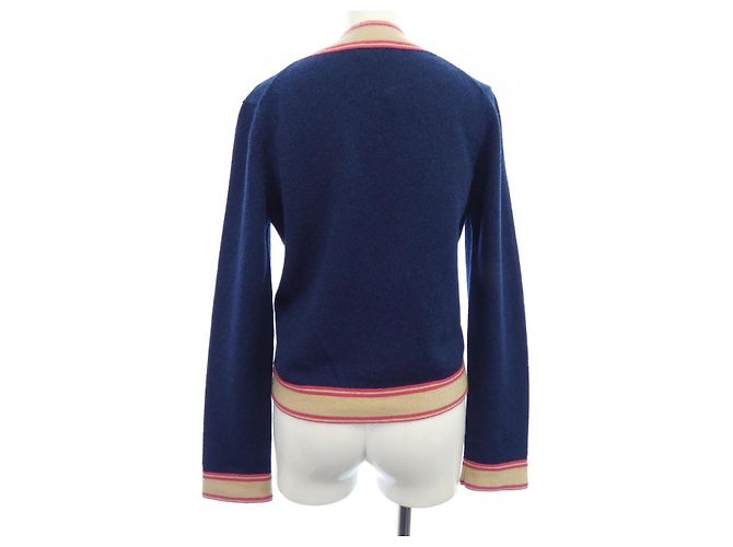 Cárdigan de cachemira Chanel Azul Azul marino - vista 2