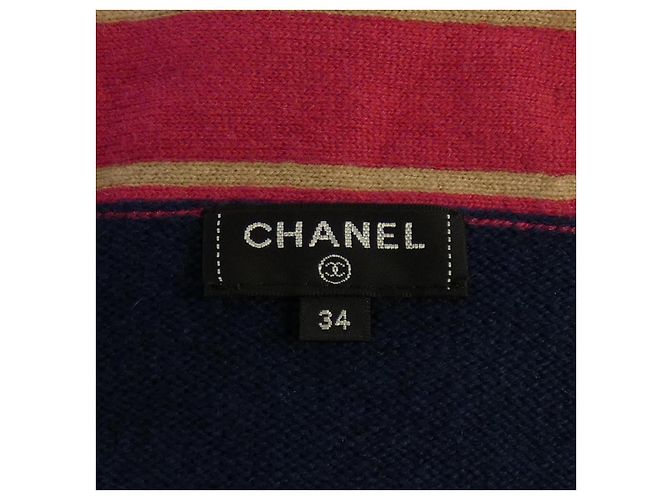 Cárdigan de cachemira Chanel Azul Azul marino - vista 5