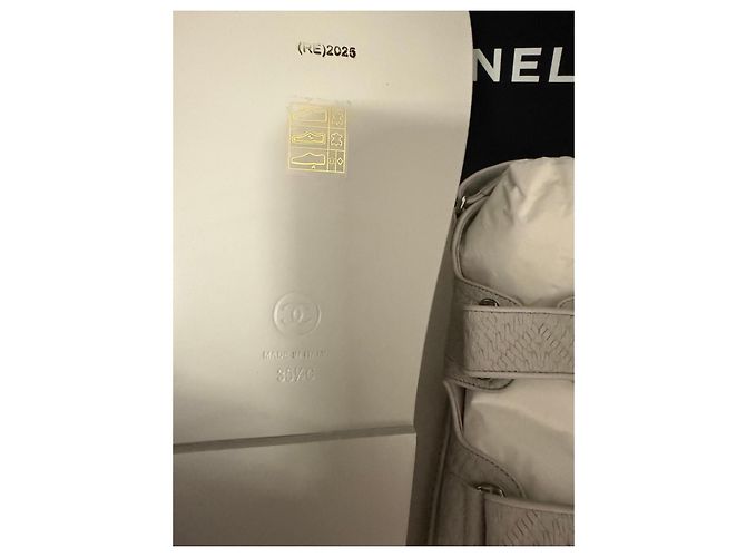 Sandali Chanel in Pelle Grigia Grigio - vista 7