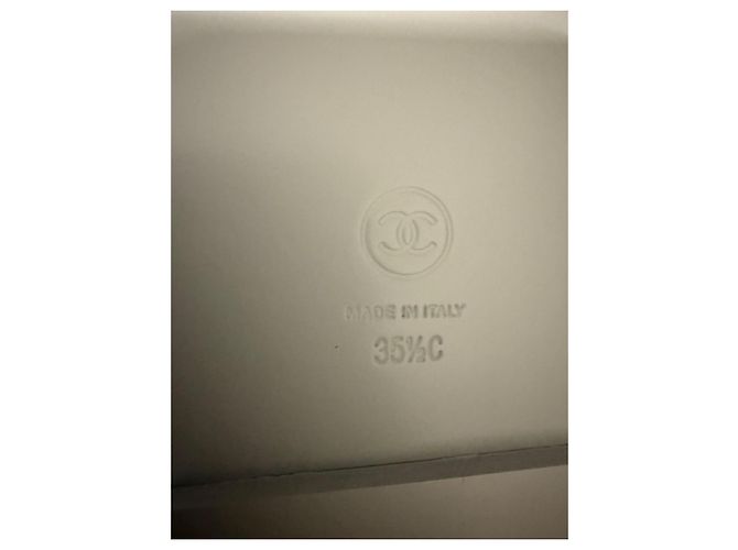 Sandali Chanel in Pelle Grigia Grigio - vista 8
