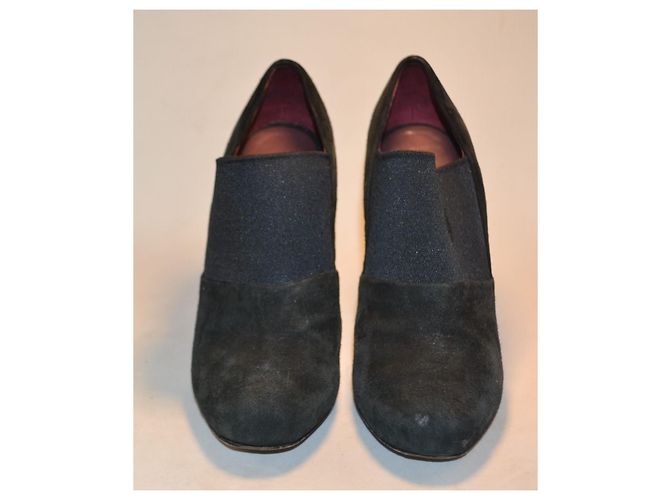 stivaletti Miu Miu in scamosciato nero 36 IT - vista 2