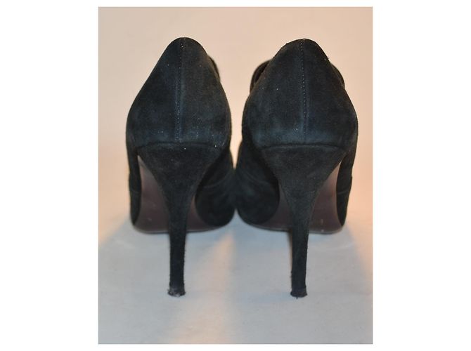 stivaletti Miu Miu in scamosciato nero 36 IT - vista 3