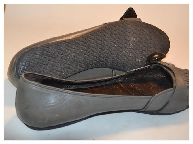 Bailarinas Miu Miu de cuero gris talla 37 - vista 4