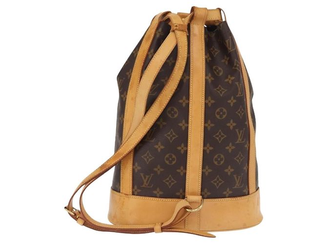 Zaino Randonnee Monogram in Canvas PM Louis Vuitton Marrone - vista 2