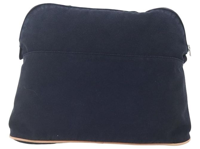 Pochette de Voyage en Toile GM Bolide Hermès Bleu Marine - vue 2