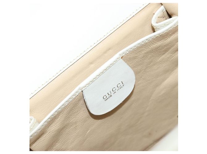 Gucci Vintage Leather Bianco - vista 6