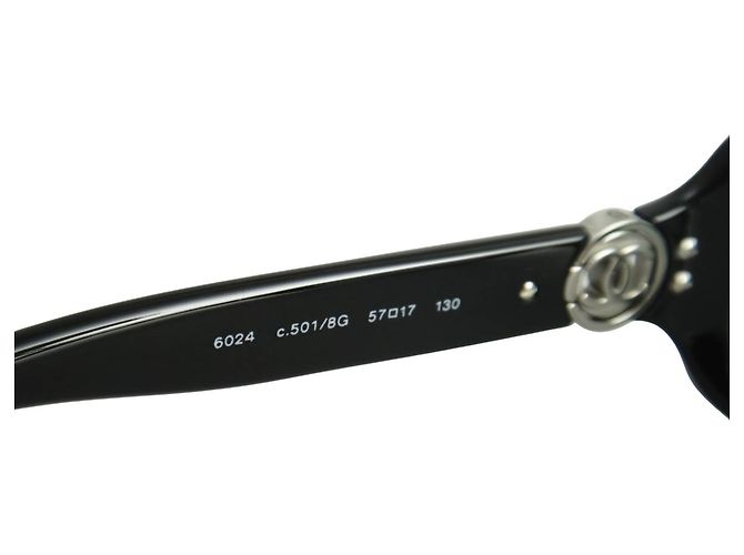 Gafas de sol Chanel 6024 con logo CC Negro - vista 5