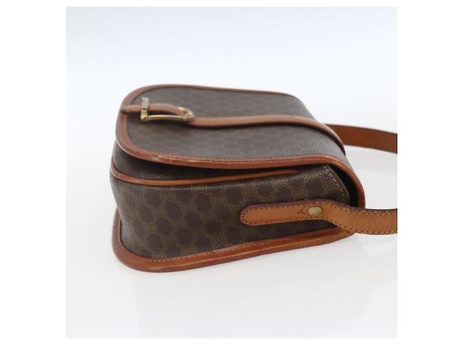 Céline Celine Vintage Macadam Canvas et Cuir Marron - vue 4