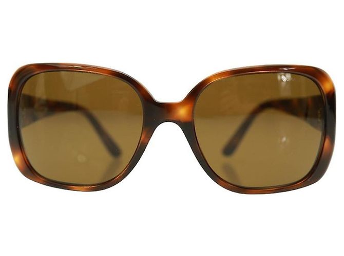 Gafas de sol Chanel CC Logo carey marrón 5101 Castaño - vista 3