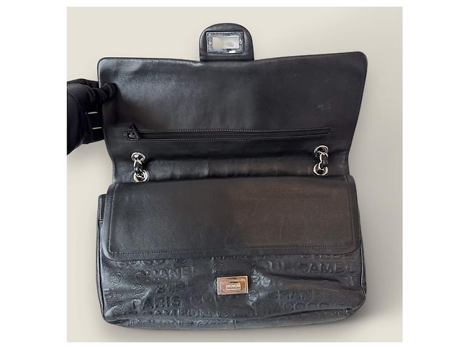 2.55 Borsa a spalla in pelle embossata Chanel 31 Rue Cambon Nero - vista 12