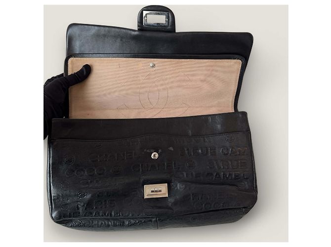2.55 Borsa a spalla in pelle embossata Chanel 31 Rue Cambon Nero - vista 14