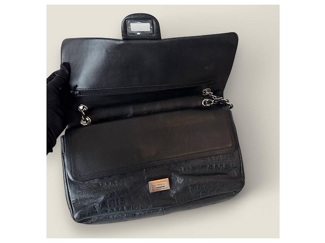 2.55 Borsa a spalla in pelle embossata Chanel 31 Rue Cambon Nero - vista 15