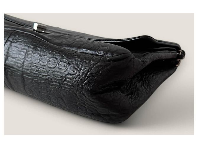 2.55 Borsa a spalla in pelle embossata Chanel 31 Rue Cambon Nero - vista 6