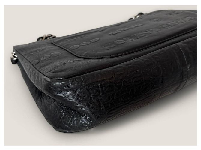 2.55 Borsa a spalla in pelle embossata Chanel 31 Rue Cambon Nero - vista 8