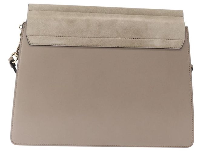 Chloé Borsa a Spalla Faye in Pelle e Camoscio Media di Chloe Beige - vista 2