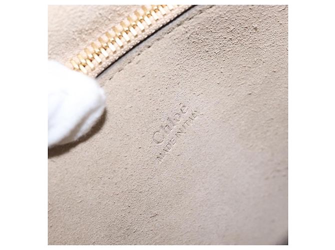 Chloé Borsa a Spalla Faye in Pelle e Camoscio Media di Chloe Beige - vista 6