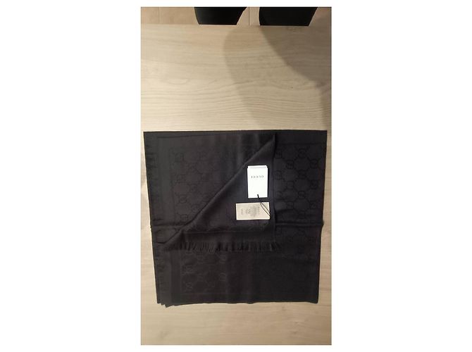 Sciarpa Gucci GG Marmont Marrone - vista 3