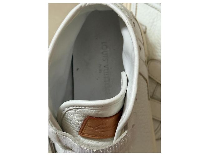 Baskets Louis Vuitton en cuir crème taille 29 Écru - vue 10