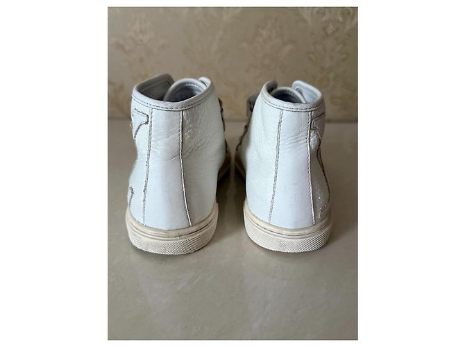 Baskets Louis Vuitton en cuir crème taille 29 Écru - vue 6