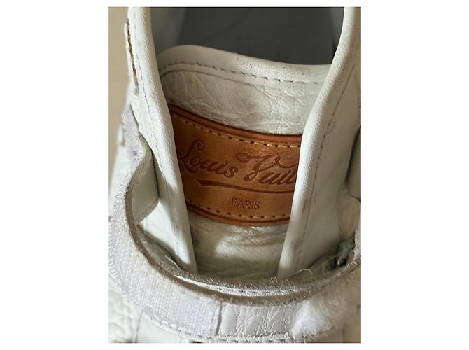 Baskets Louis Vuitton en cuir crème taille 29 Écru - vue 8