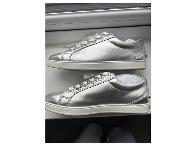 Jimmy Choo Scarpe stringate in pelle metallizzata Metallico - vista 2