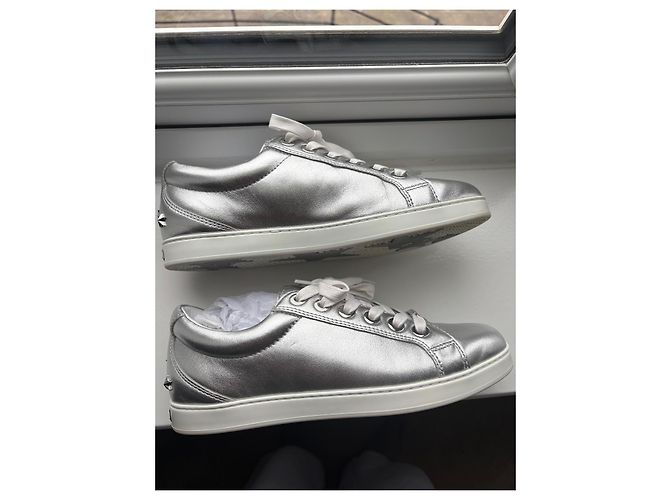 Jimmy Choo Scarpe stringate in pelle metallizzata Metallico - vista 3