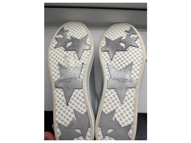 Jimmy Choo Scarpe stringate in pelle metallizzata Metallico - vista 4
