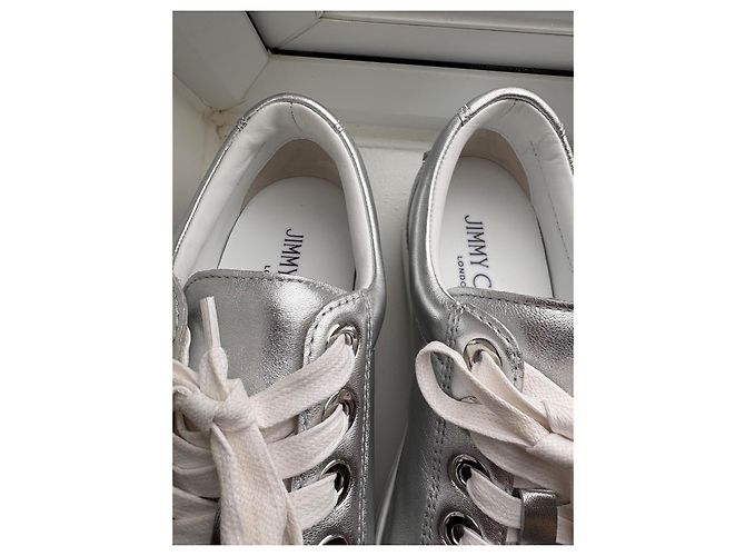 Jimmy Choo Scarpe stringate in pelle metallizzata Metallico - vista 7