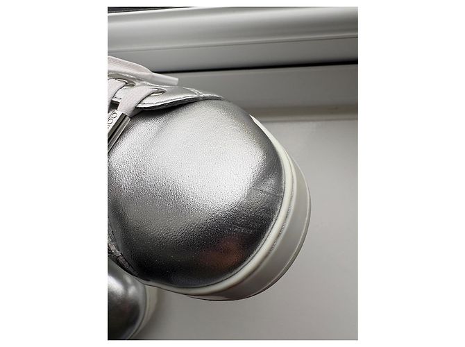 Jimmy Choo Scarpe stringate in pelle metallizzata Metallico - vista 8