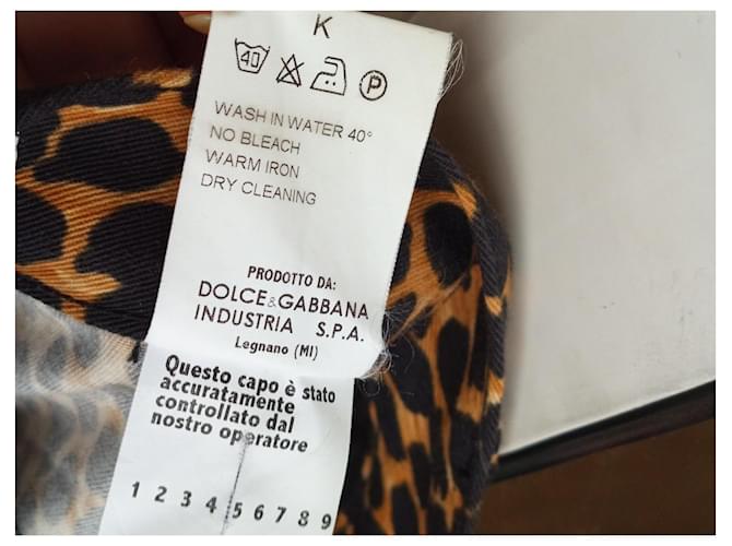 Vaqueros Dolce & Gabbana Estampado Leopardo Algodón Multicolor Estampado de leopardo - vista 10