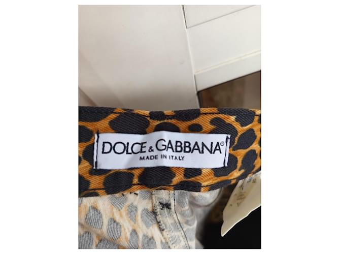 Vaqueros Dolce & Gabbana Estampado Leopardo Algodón Multicolor Estampado de leopardo - vista 8