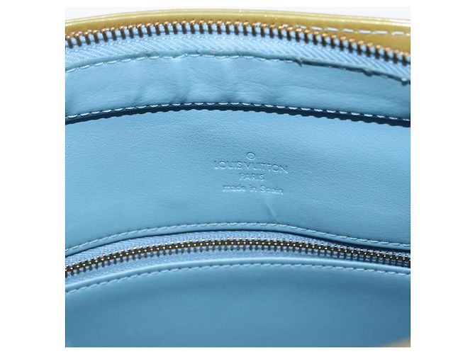LOUIS VUITTON Borsa a Mano Monogram Vernis Houston Blu Baby M91005 LV Auth bs33150 Blu chiaro - vista 10