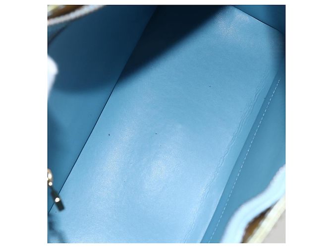 LOUIS VUITTON Borsa a Mano Monogram Vernis Houston Blu Baby M91005 LV Auth bs33150 Blu chiaro - vista 11