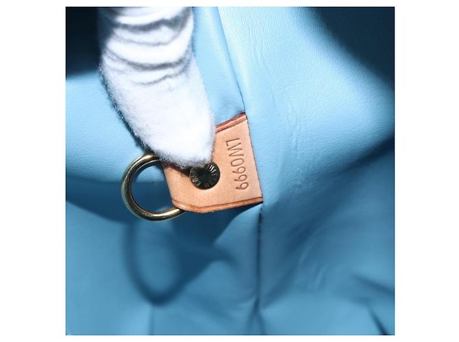 LOUIS VUITTON Borsa a Mano Monogram Vernis Houston Blu Baby M91005 LV Auth bs33150 Blu chiaro - vista 12