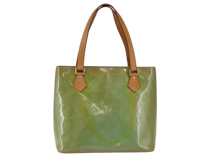 LOUIS VUITTON Borsa a Mano Monogram Vernis Houston Blu Baby M91005 LV Auth bs33150 Blu chiaro - vista 13