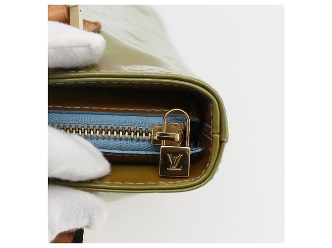 LOUIS VUITTON Borsa a Mano Monogram Vernis Houston Blu Baby M91005 LV Auth bs33150 Blu chiaro - vista 17